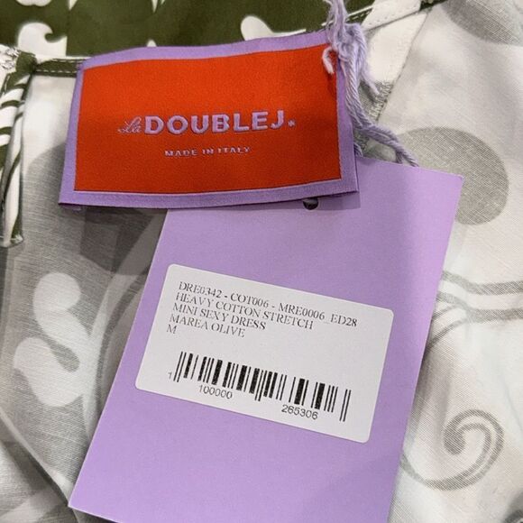 NWT La Double J HEAVY COTTON STRETCH
MINI SEXY DRESS MAREA OLIVE Medium - Picture 14 of 16